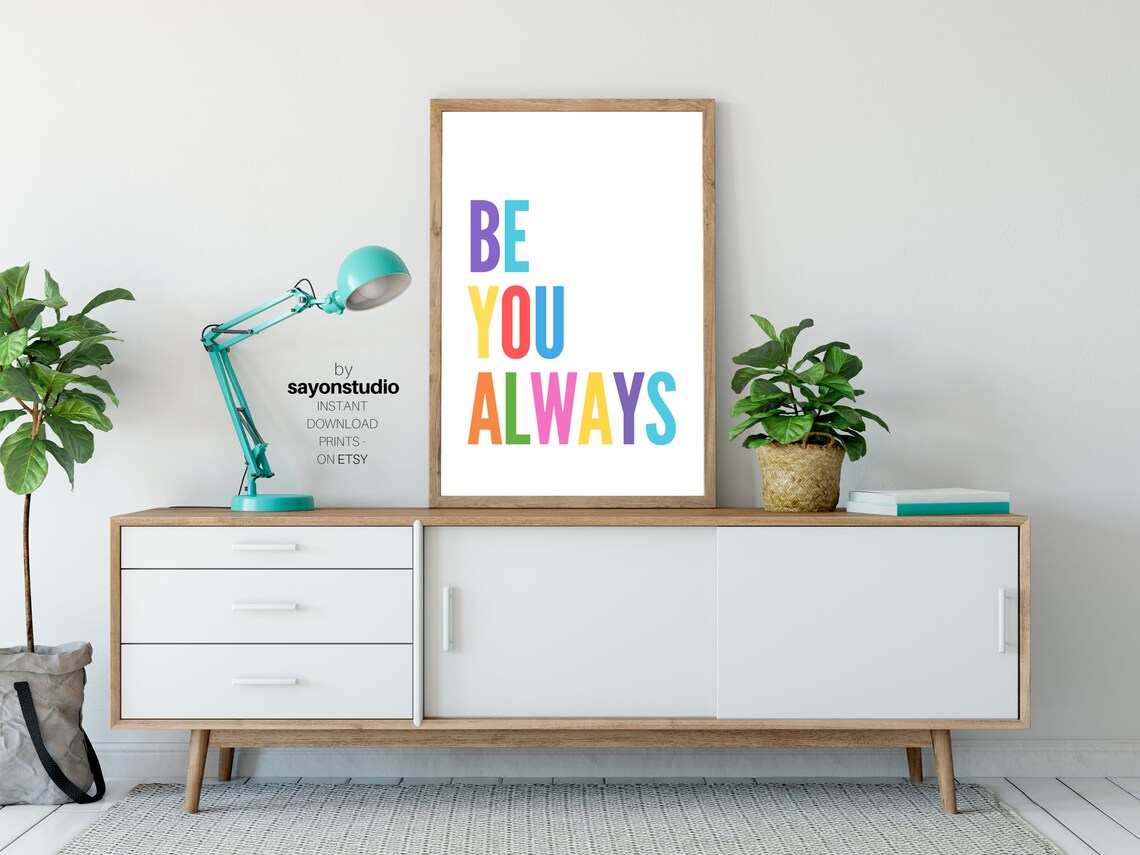 Children's Positive Quote, Rainbow Classroom Art Print - Image 3
