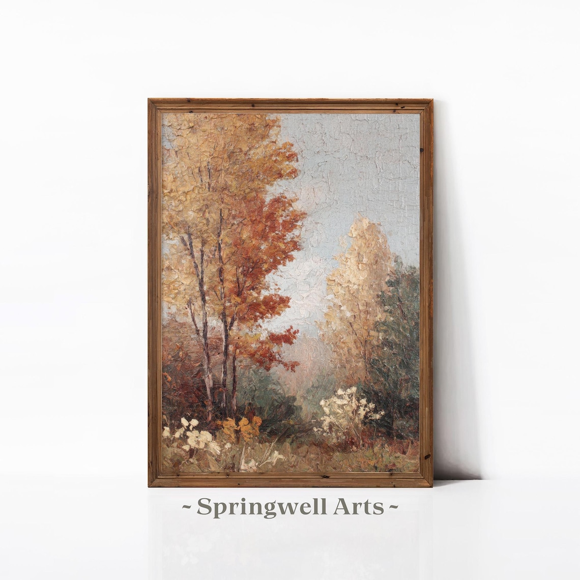 Fall Foliage Vintage Autumn Forest Art Print