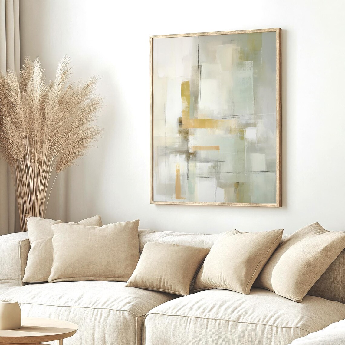 Pastel Abstract Painting, Modern Minimalist Art Print - Image 5