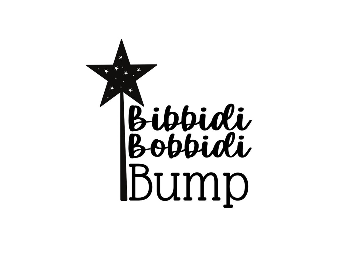 Bibbidi Bobbidi Bump Quote Art Print