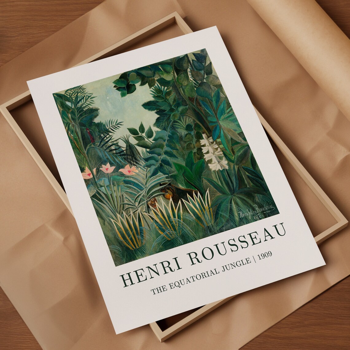 Henri Rousseau Equatorial Jungle, Vintage Nature Art Print - Image 2