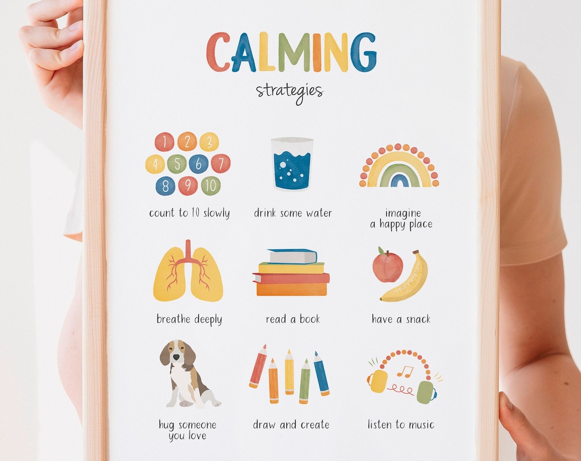 Calming Strategies Therapy Office Art Print