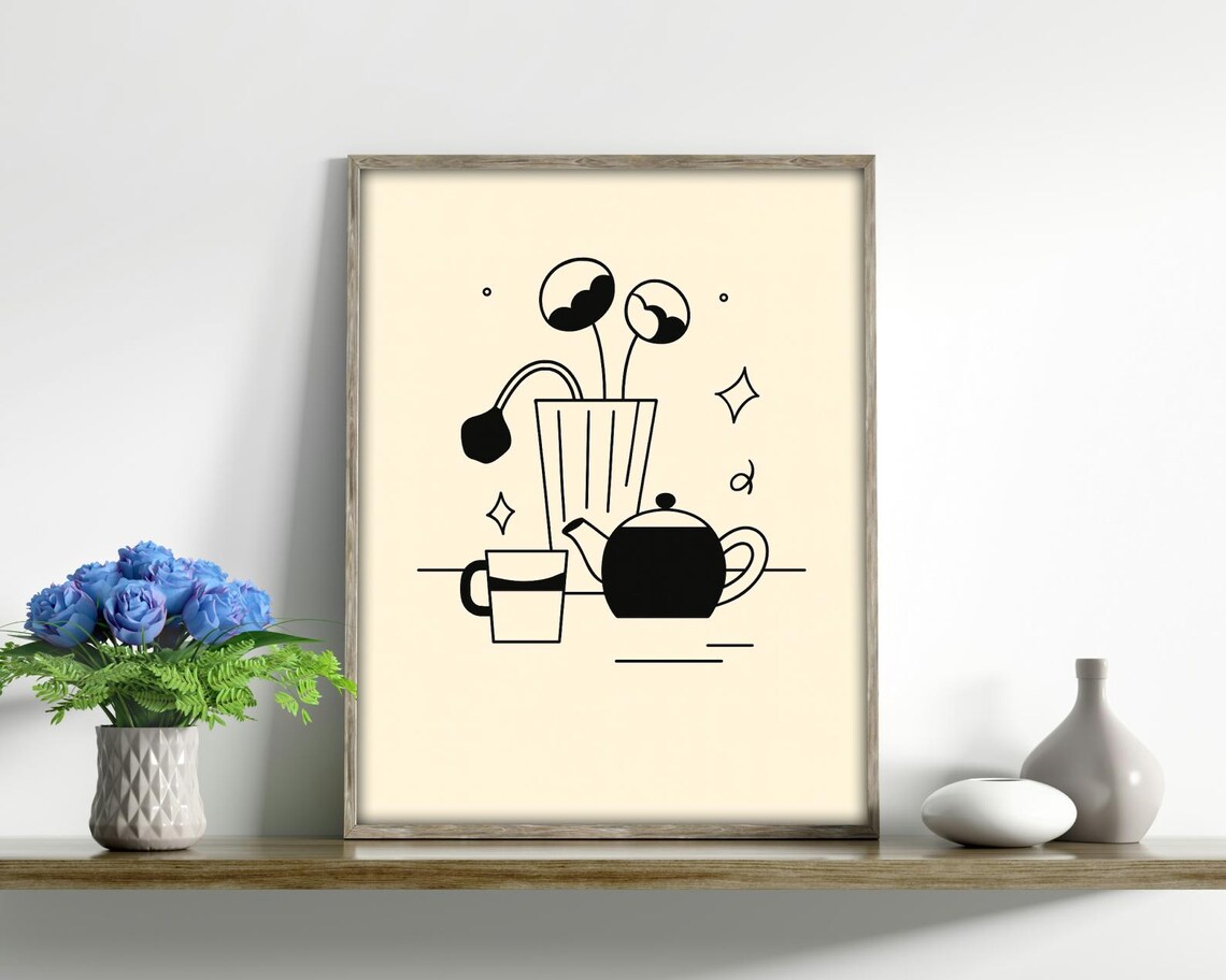 Tea - Minimalist Wall Art Print - Image 4