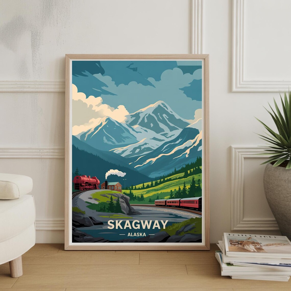 Skagway Alaska Home Office Wall Art Print