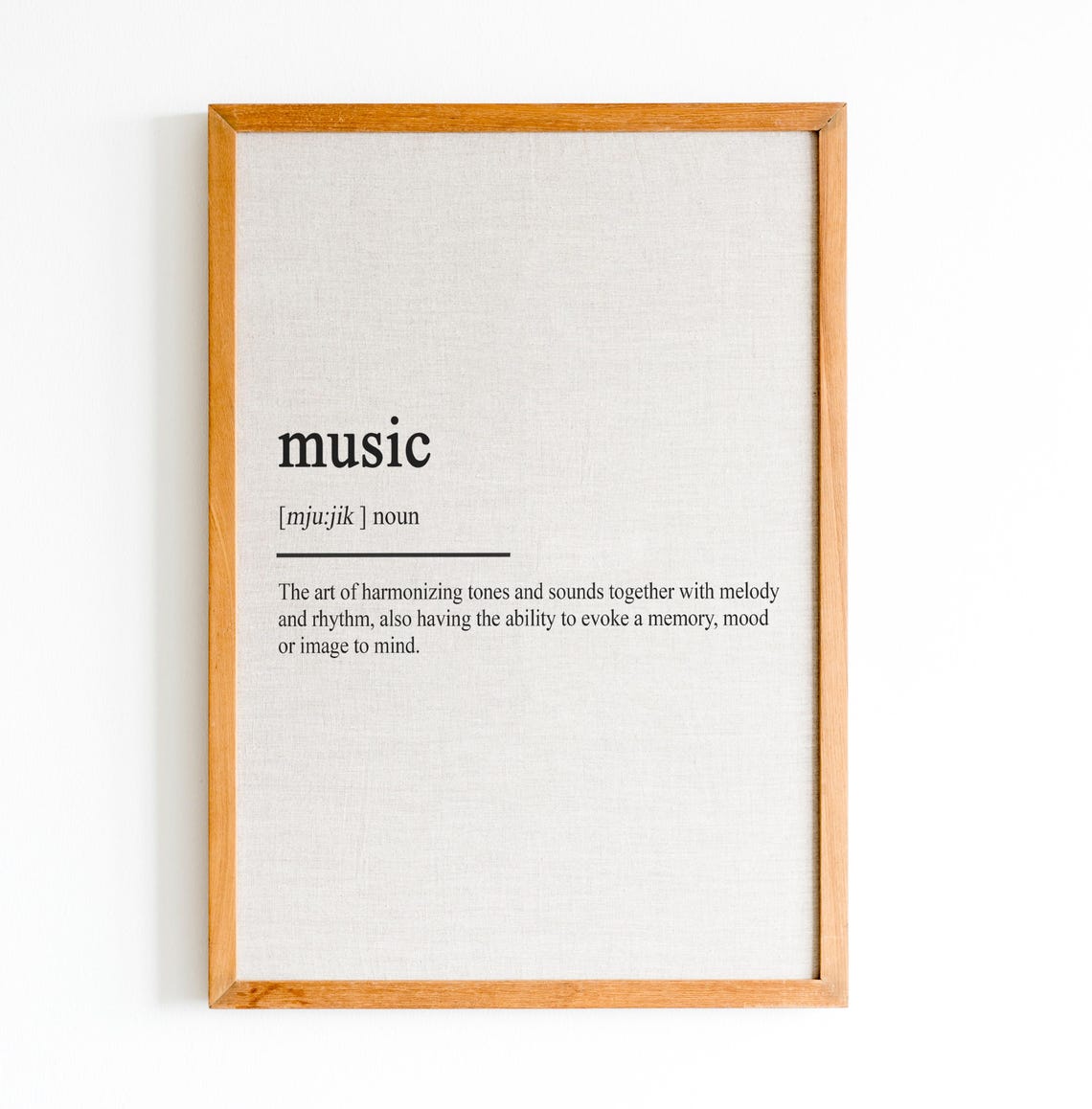 Music Dictionary Definition Melody Harmony Music Quote Poster