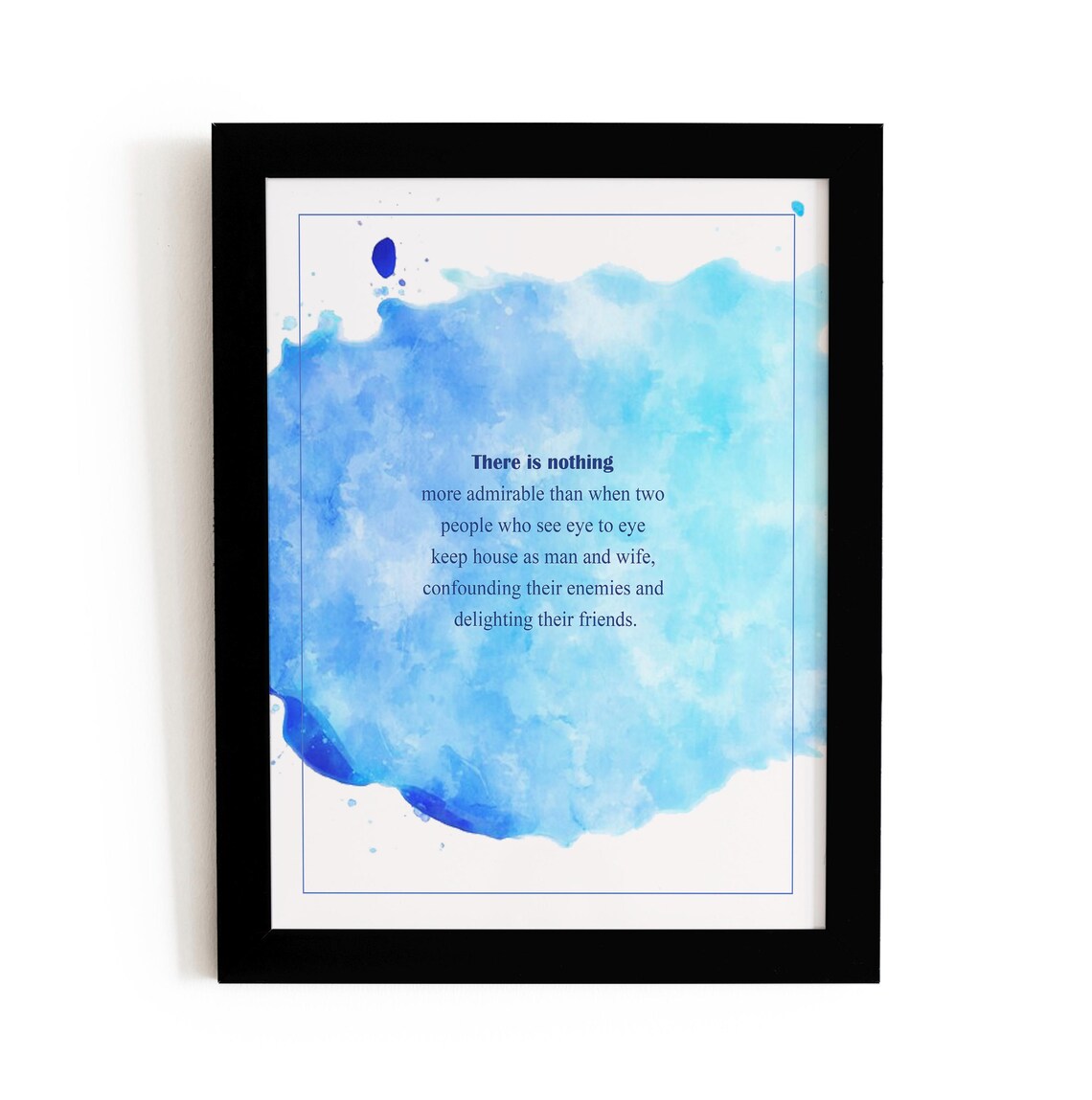 Homer Odyssey Man and Wife Keep House Love Watercolor Poster - Image 2