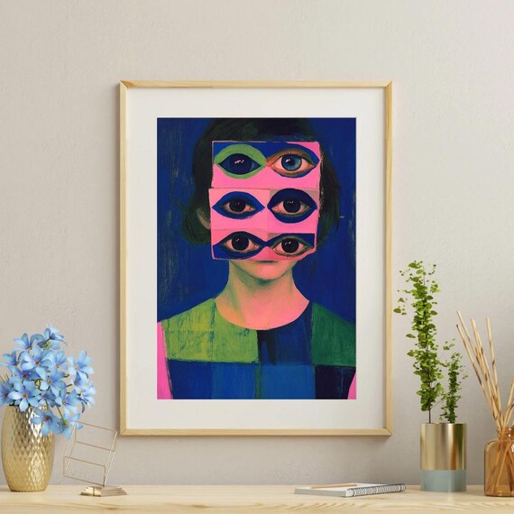 Neon Visions No2 Unique Fine Art Paper Print