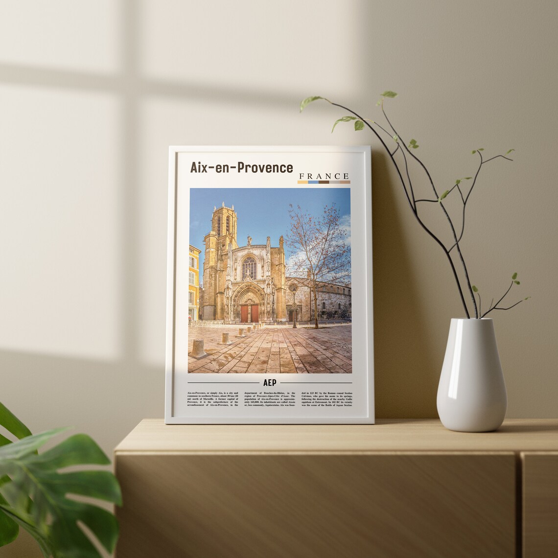 Aix En Provence Travel Poster, City Artwork - Image 2