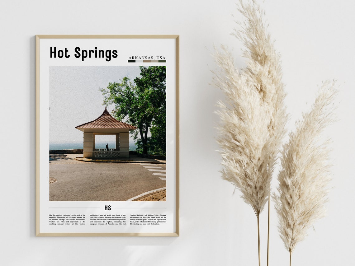Hot Springs Poster Hot Springs Print Hot Springs Wall Art United States Photo United States Poster United States Print - Image 4
