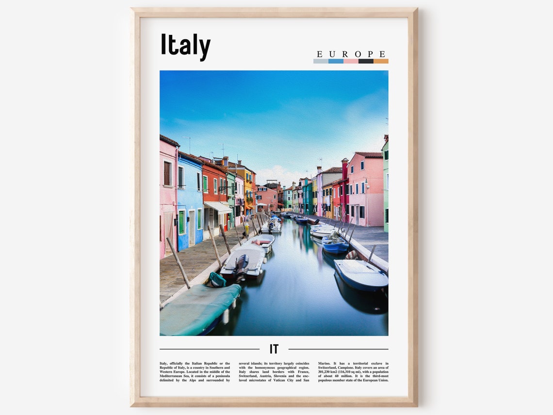 Italy Poster Italy Print Italy Wall Art Italy Photo Italy Poster Italy Print Italy Wall Art Minimal Travel Poster