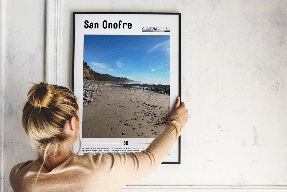 San Onofre Poster San Onofre Print San Onofre Wall Art United States Photo United States Poster United States Print - Image 4