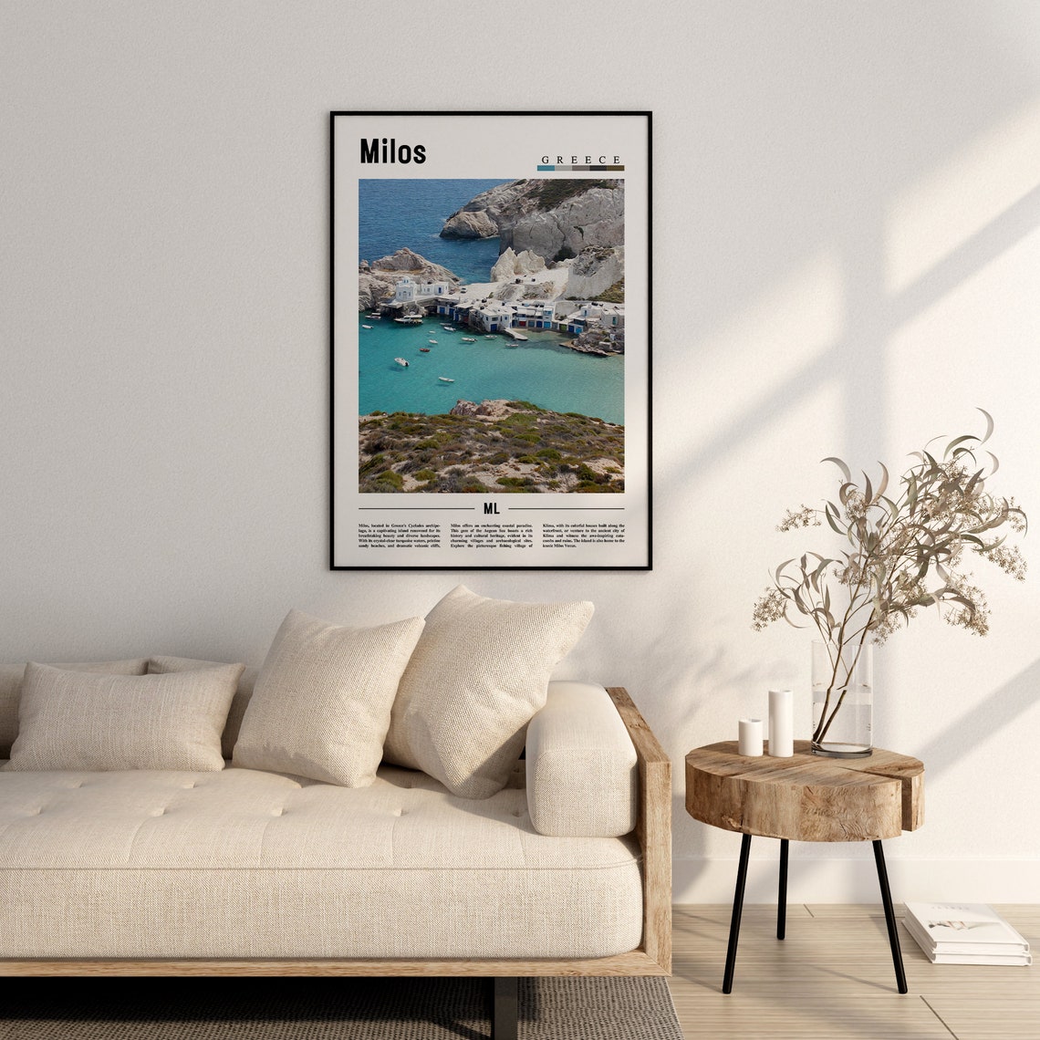 Milos Poster Milos Print Milos Wall Art Europe Photo Europe Poster Europe Print Travel Poster - Image 2