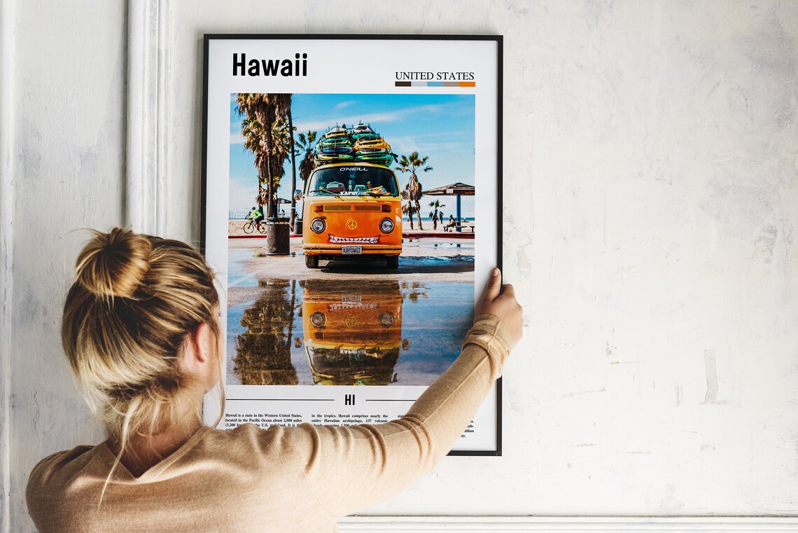 Hawaii Travel Poster, United States Photo - Image 5