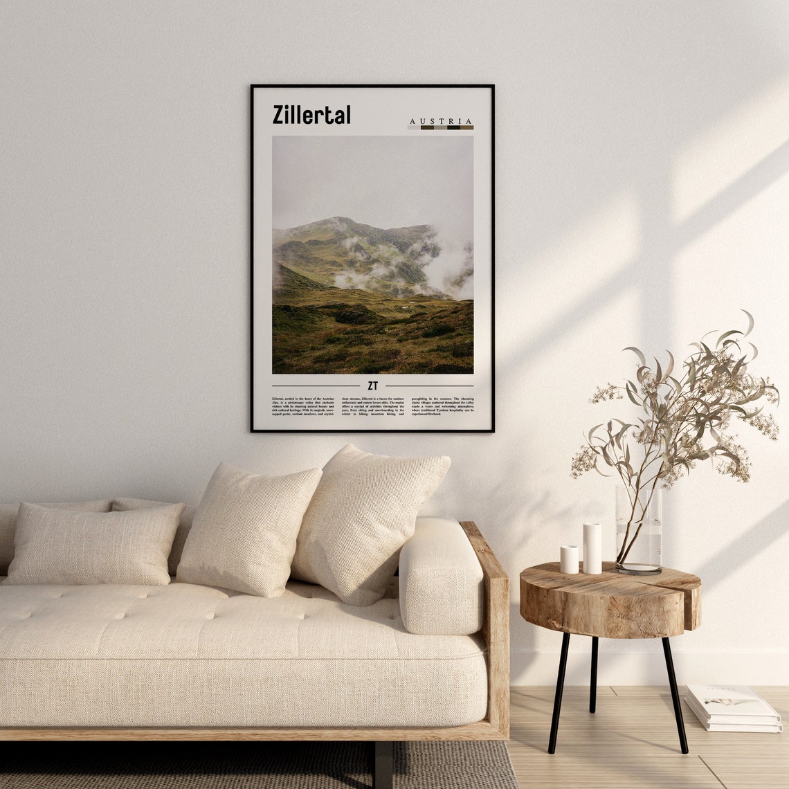 Zillertal Poster Zillertal Print Zillertal Wall Art Europe Photo Europe Poster Europe Print Travel Poster - Image 2