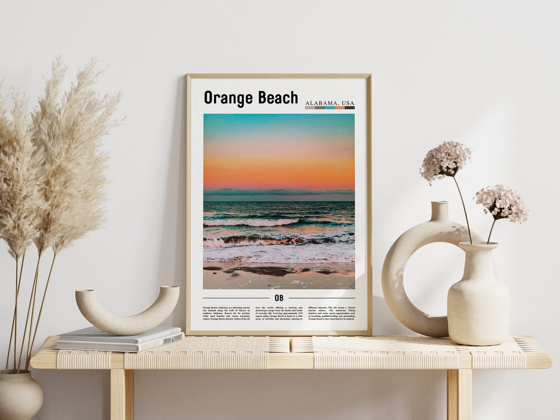 Orange Beach Poster Orange Beach Print Orange Beach Wall Art United States Photo United States Poster United States Print - Image 6
