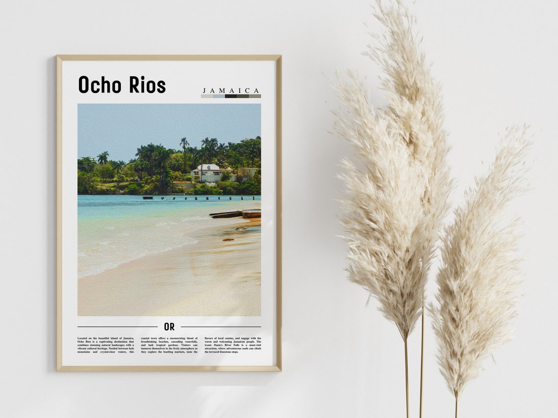 Ocho Rios Poster Ocho Rios Print Ocho Rios Wall Art Caribbean Photo Caribbean Poster Caribbean Print Travel Poster - Image 4