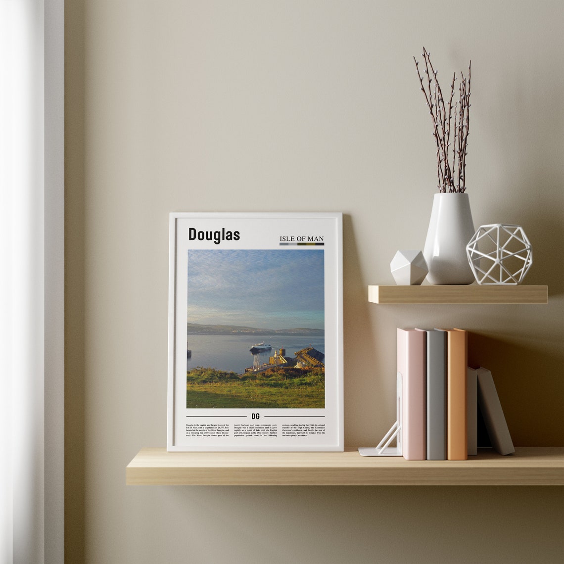 Douglas Print Douglas Poster Douglas Wall Art Minimal Travel Print Minimal City Poster Travel Destination City Print Oil Painting Poster - Image 2
