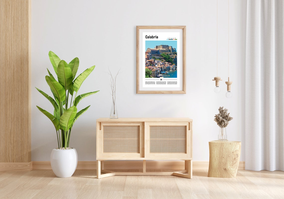 Calabria Print Calabria Poster Calabria Wall Art Italy Photo Italy Poster Italy Print Italy Wall Art Minimal Travel Poster - Image 6