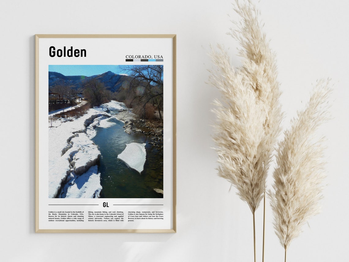 Golden Poster Golden Print Golden Wall Art United States Photo United States Poster United States Print - Image 3