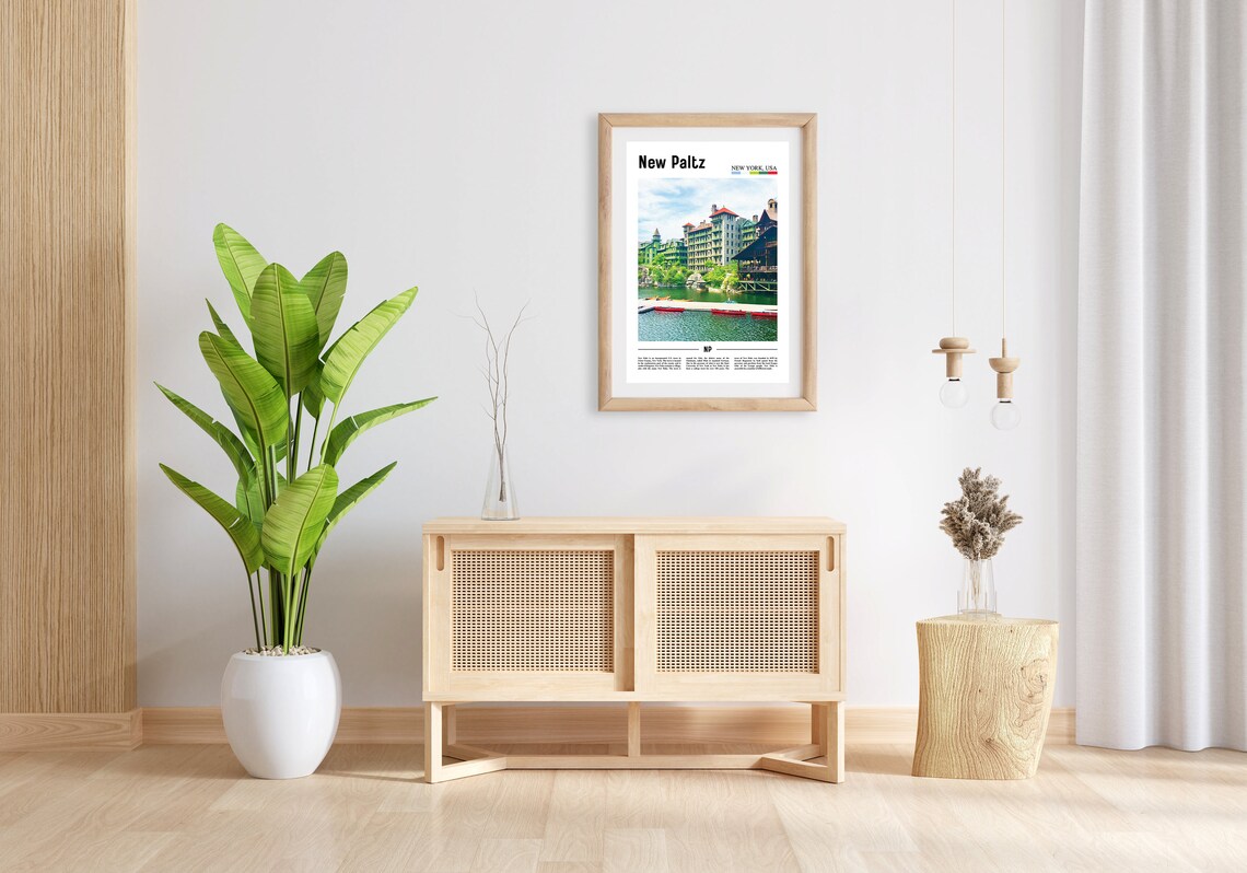 New Paltz Travel Poster, Colorful City Artwork - Image 5