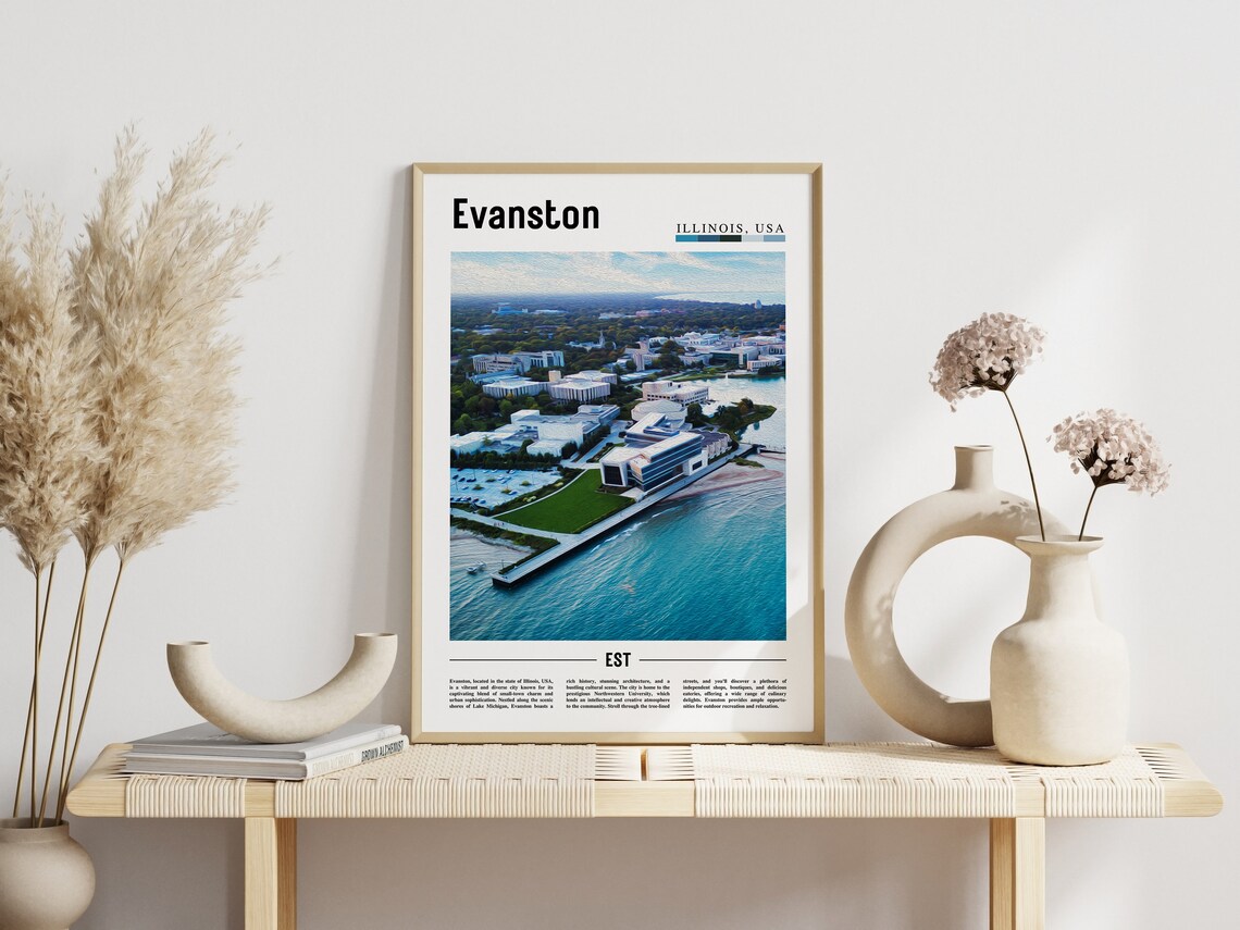 Evanston Poster, United States Travel Poster - Image 6
