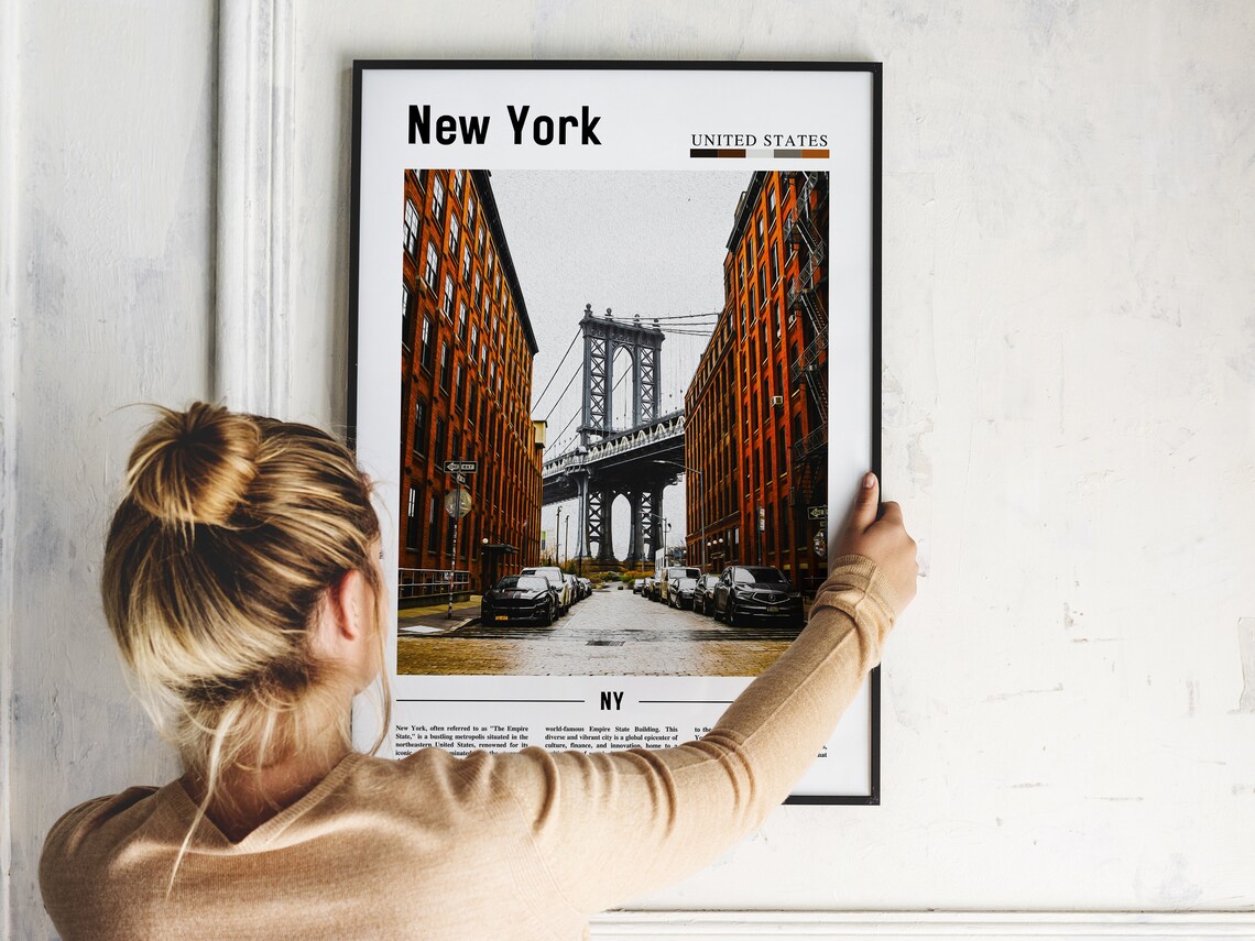 New York Travel Poster, New York City Photo - Image 5