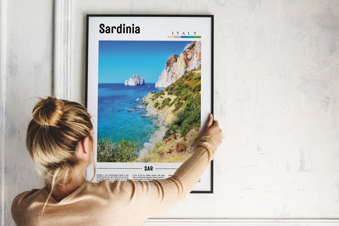 Sardinia Print Sardinia Poster Sardinia Wall Art Italy Photo Italy Poster Italy Print Italy Wall Art Minimal Travel Poster - Image 5
