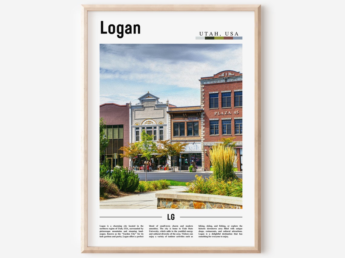 Logan Poster Logan Print Logan Wall Art United States Photo United States Poster United States Print
