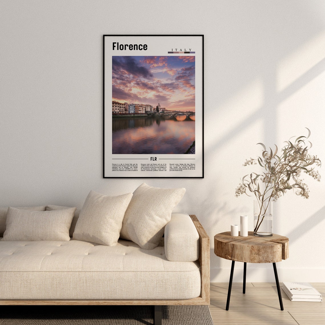 Florence Poster Florence Print Florence Wall Art Italy Photo Italy Poster Italy Print Italy Wall Art Minimal Travel Poster - Image 2