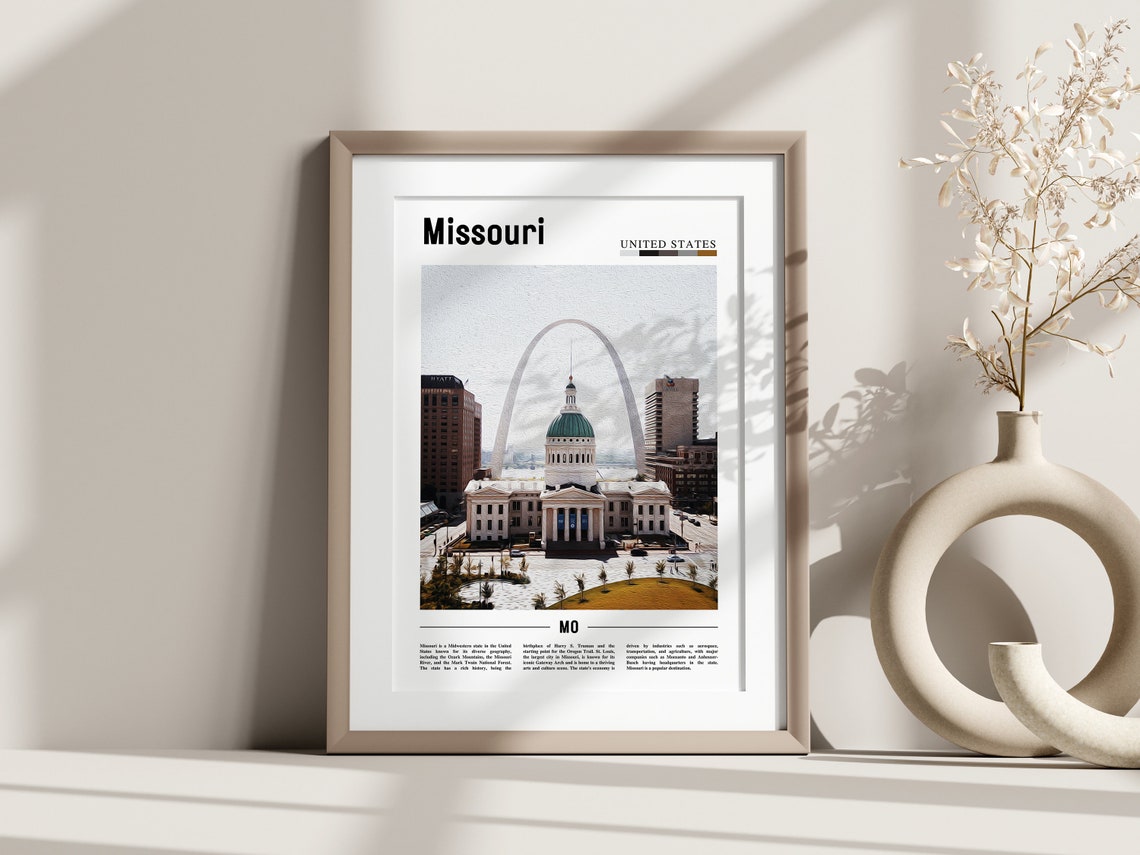 Missouri Poster Missouri Print Missouri Wall Art United States Photo United States Poster United States Print - Image 2