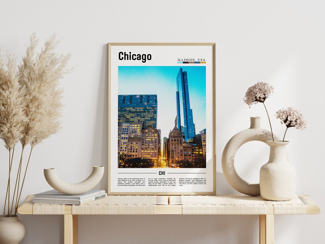 Chicago Travel Poster, United States Photo - Image 6