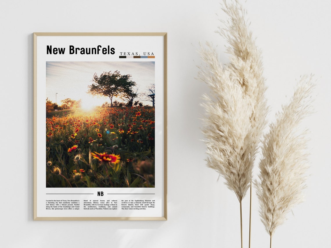 New Braunfels Poster New Braunfels Print New Braunfels Wall Art United States Photo United States Poster United States Print - Image 4