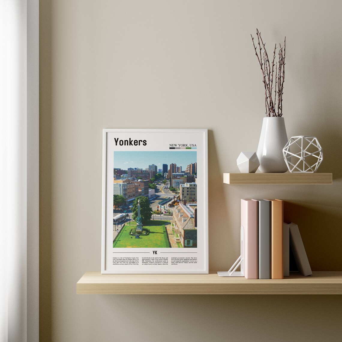Yonkers Art Print, Colorful City Artwork - Image 3