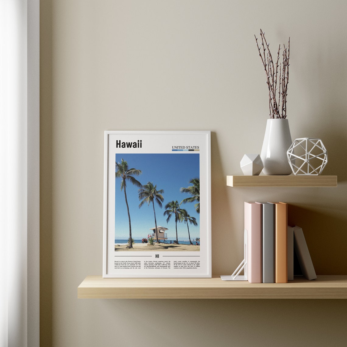 Hawaii Poster Hawaii Print Hawaii Wall Art United States Photo United States Poster United States Print Travel Poster - Image 3