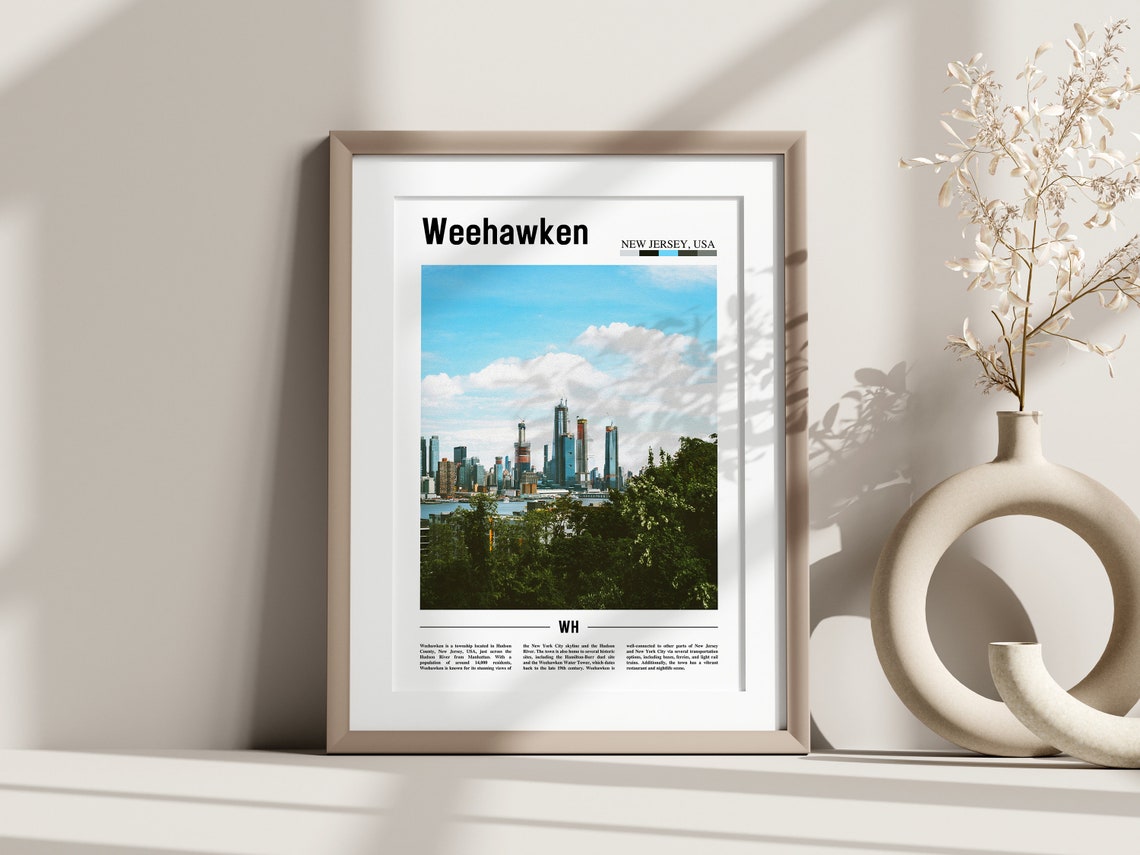 Weehawken Poster Weehawken Print Weehawken Wall Art United States Photo United States Poster United States Print - Image 2