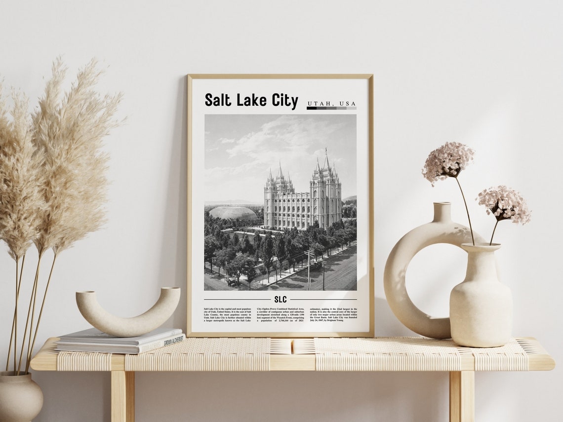 Salt Lake City Minimal Travel Poster - Image 6