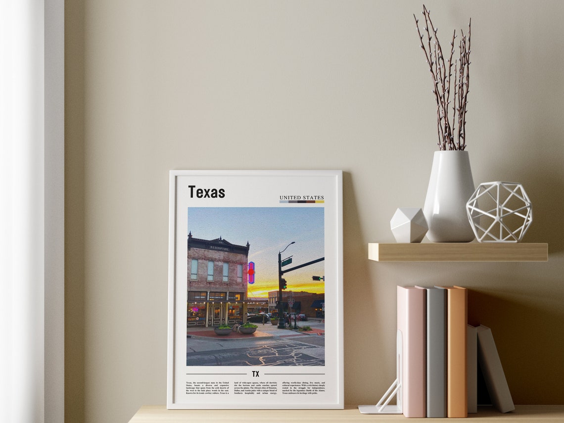 Texas Poster Texas Print Texas Wall Art Texas Photo United States Photo United States Poster United States Print - Image 3