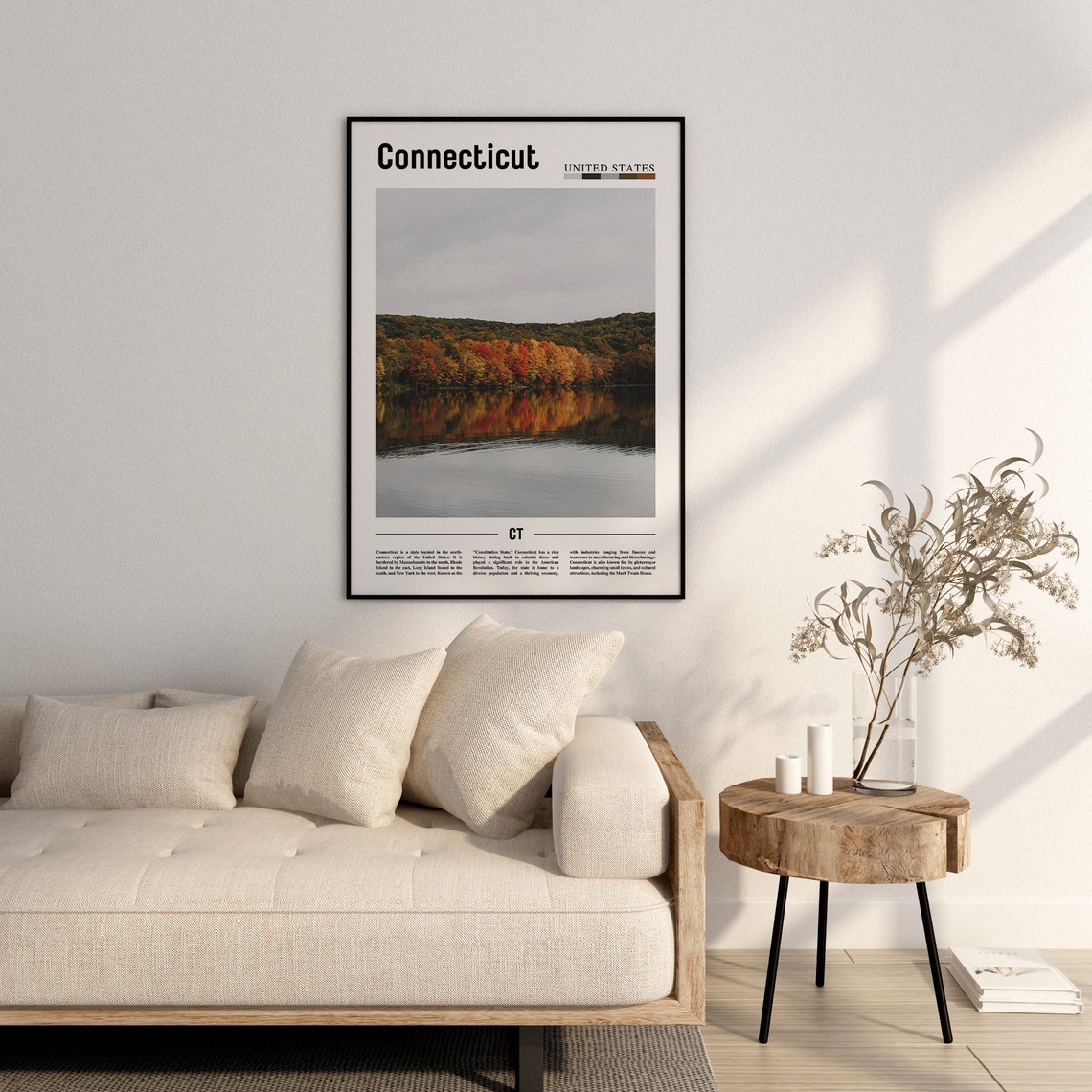 Connecticut Poster Connecticut Print Connecticut Wall Art United States Photo United States Poster United States Print - Image 2