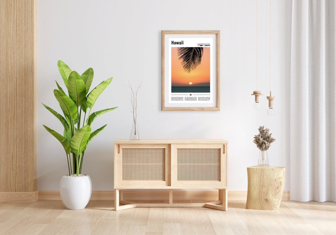 Hawaii Poster Hawaii Print Hawaii Wall Art United States Photo United States Poster United States Print Travel Poster - Image 3