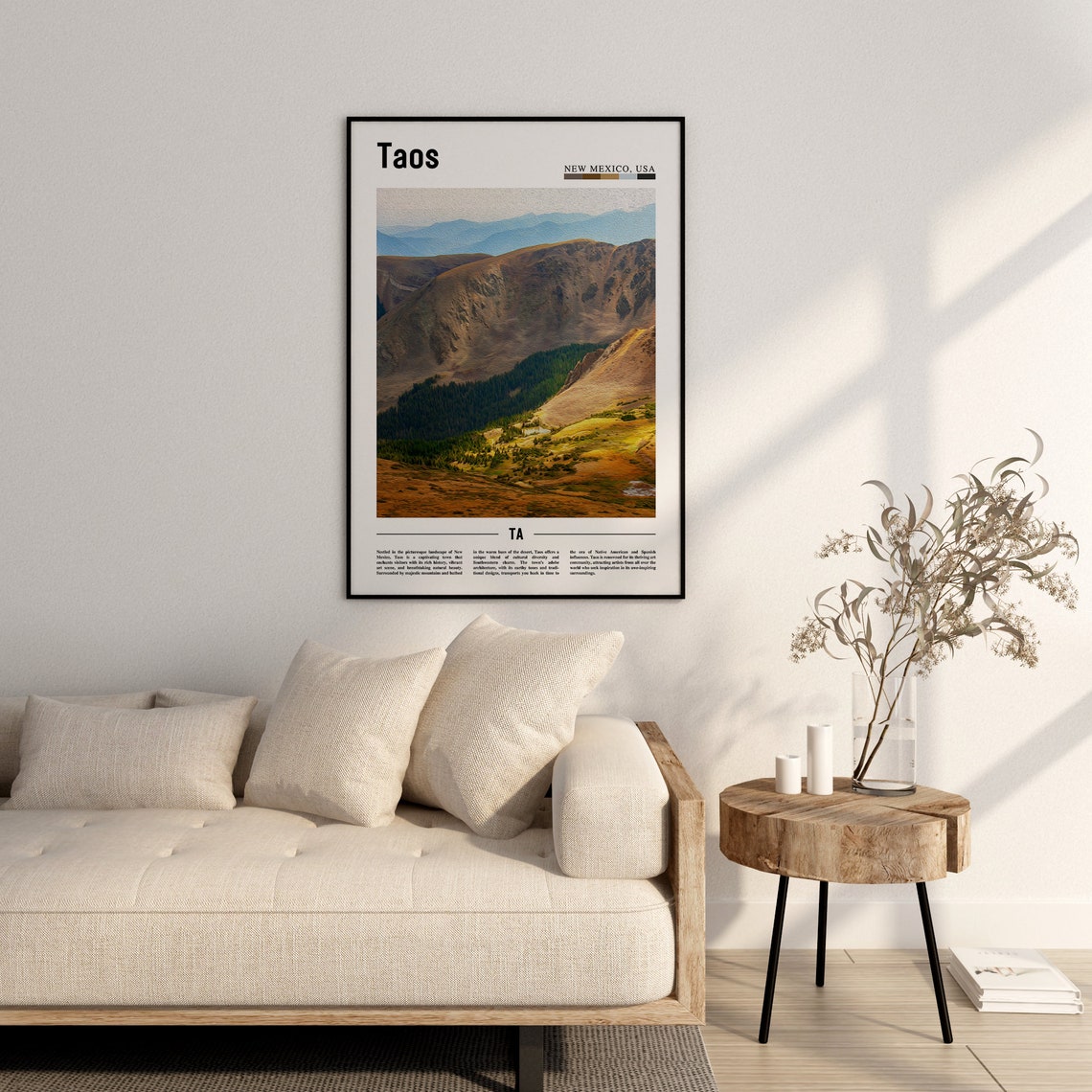 Taos Poster Taos Print Taos Wall Art United States Photo United States Poster United States Print - Image 2
