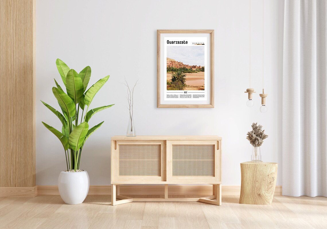 Ouarzazate Minimal Travel Poster, Oil Painting - Image 5