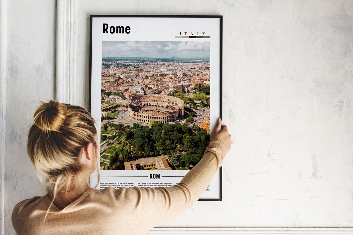 Rome Poster Rome Print Rome Wall Art Italy Photo Italy Poster Italy Print Italy Wall Art Minimal Travel Poster - Image 4