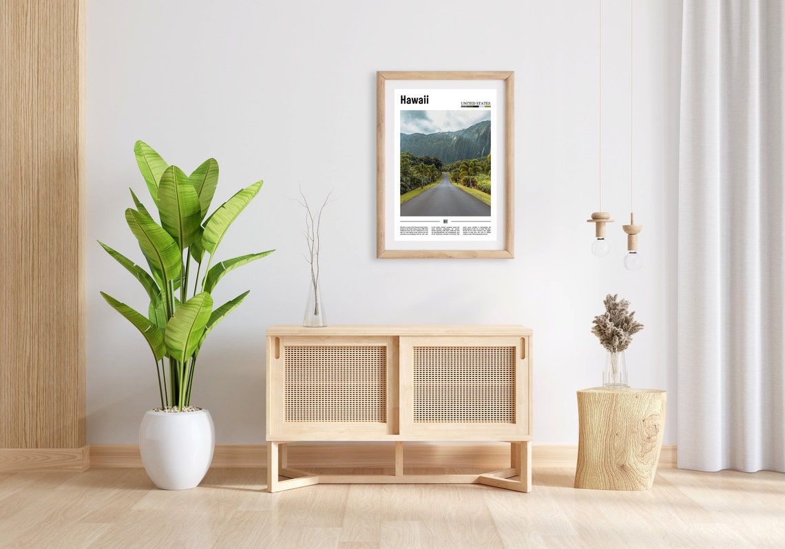 Hawaii Poster Hawaii Print Hawaii Wall Art United States Photo United States Poster United States Print Travel Poster - Image 3
