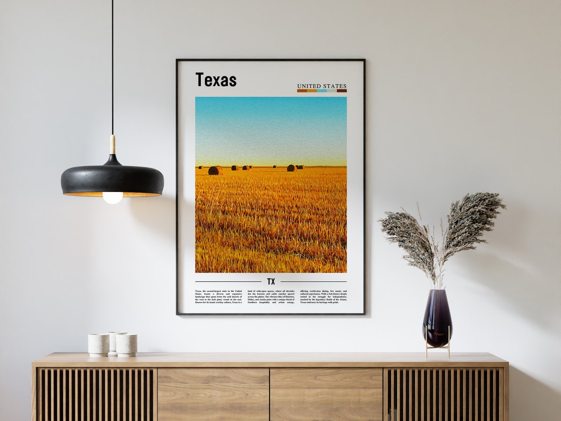Texas Poster Texas Print Texas Wall Art Texas Photo United States Photo United States Poster United States Print - Image 4