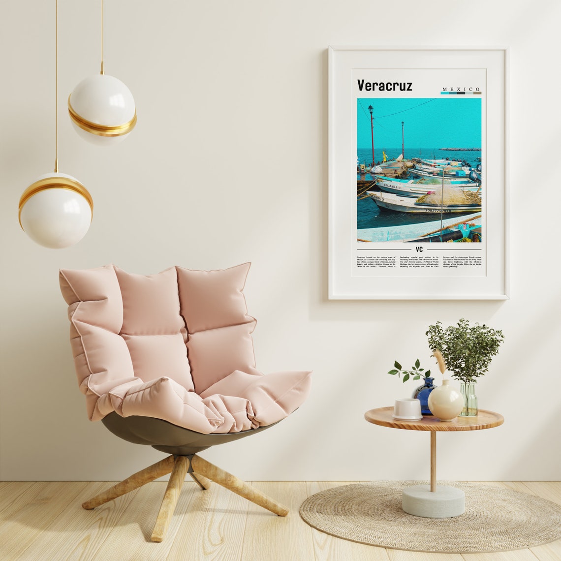 Veracruz Poster Veracruz Print Veracruz Wall Art Minimal Travel Print Travel Destination Oil Painting Poster - Image 6