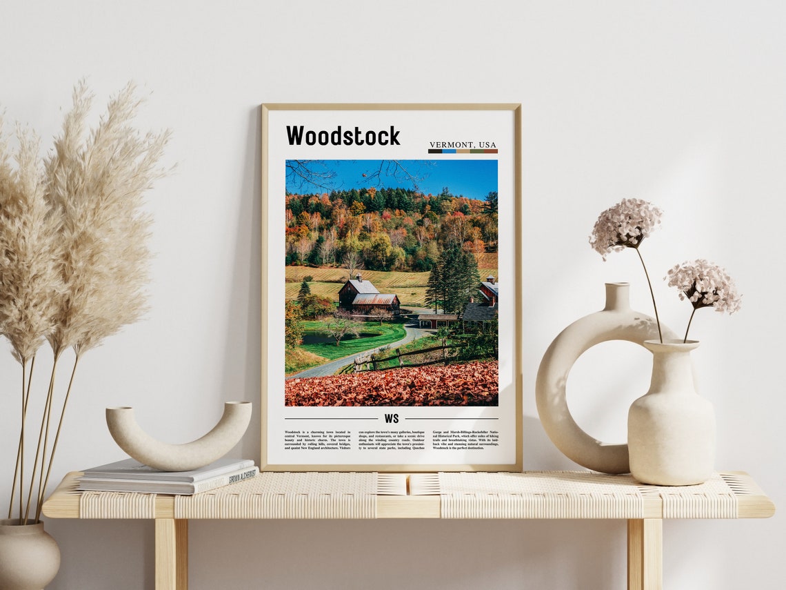 Woodstock Poster Woodstock Print Woodstock Wall Art United States Photo United States Poster United States Print - Image 6
