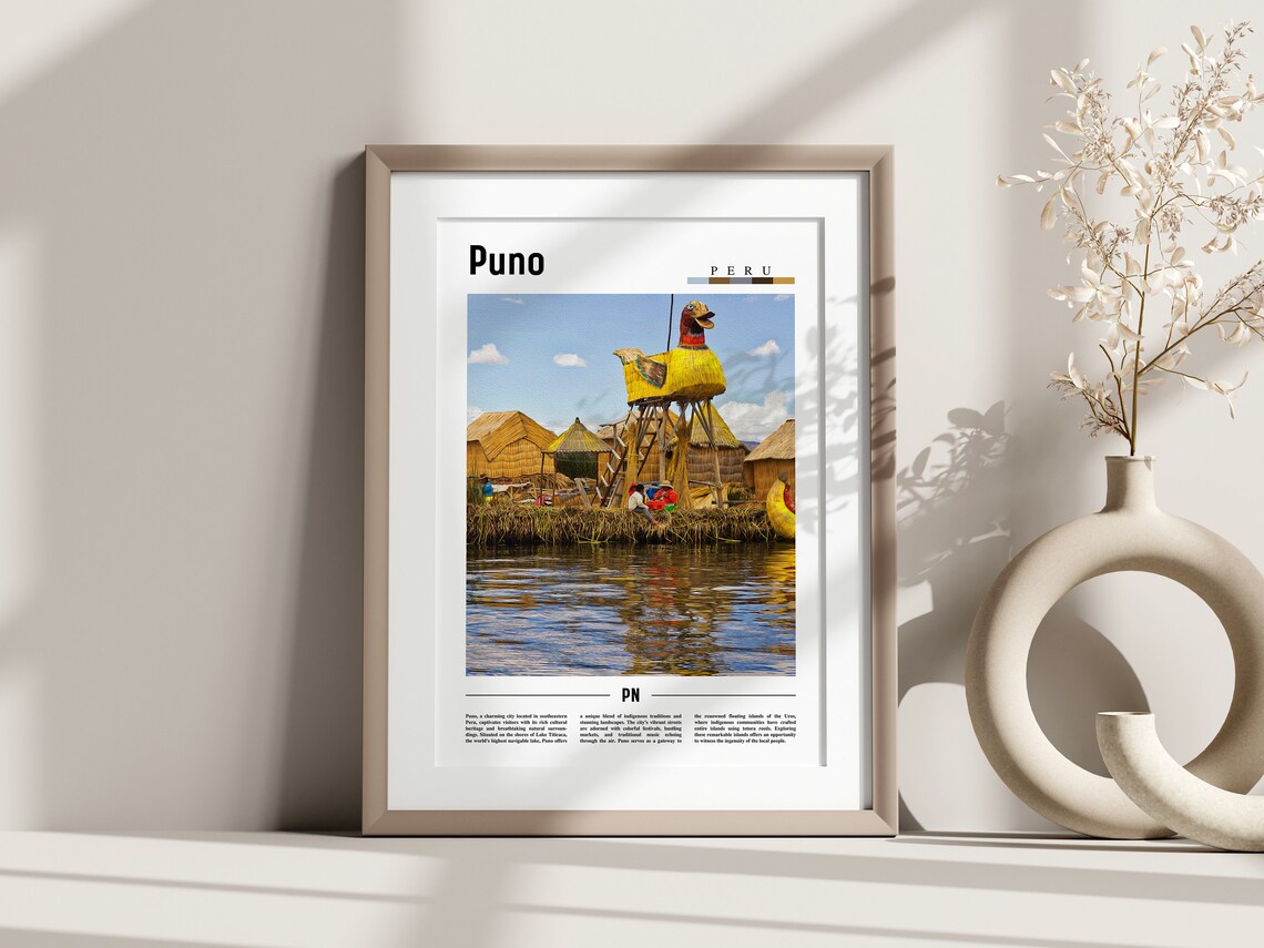 Puno Travel Poster, South America Landscape - Image 3