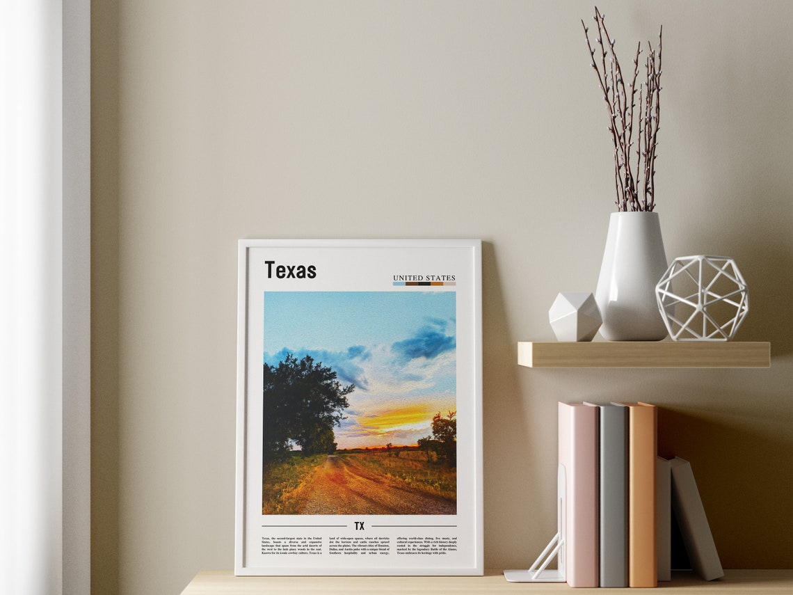 Texas Poster Texas Print Texas Wall Art Texas Photo United States Photo United States Poster United States Print - Image 3