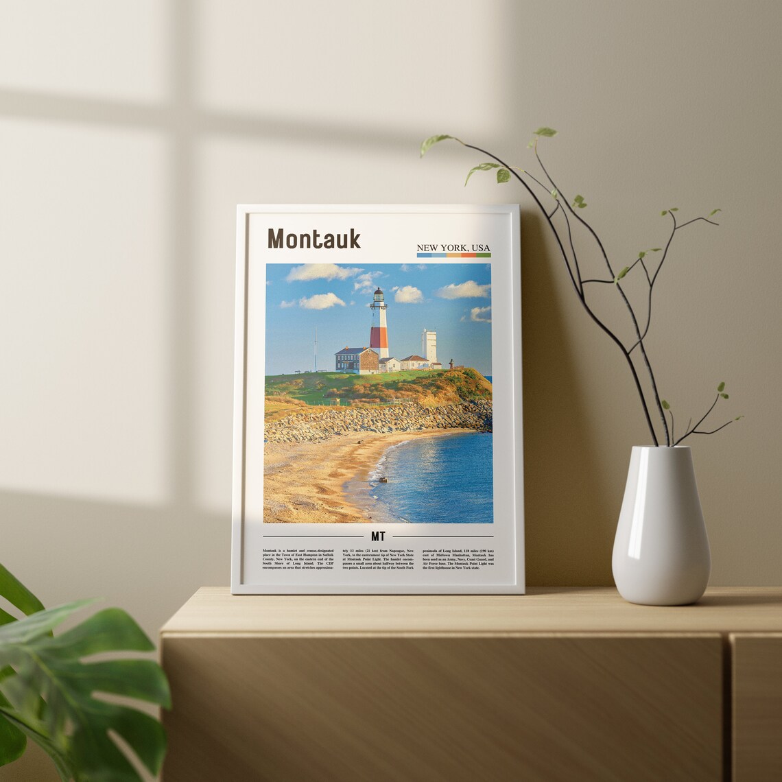 Montauk Travel Poster, Colorful City Artwork - Image 2