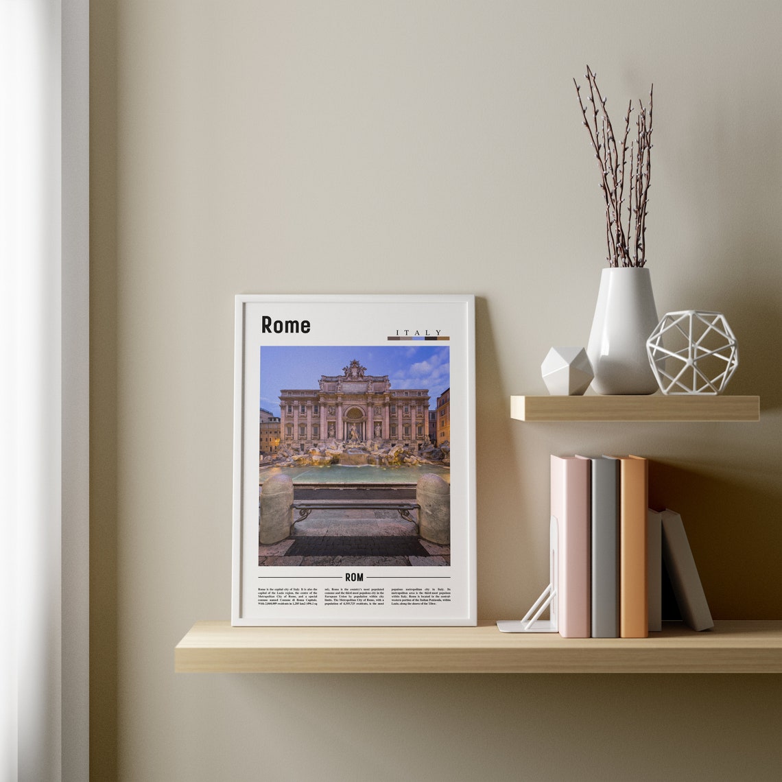 Rome Poster Rome Print Rome Wall Art Italy Photo Italy Poster Italy Print Italy Wall Art Minimal Travel Poster - Image 3